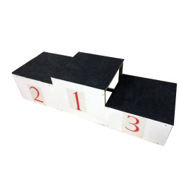 Пьедестал почета с покрытием (белый)