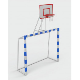 Ворота (2шт) с баскетбольным щитом (фанера 120*90см)