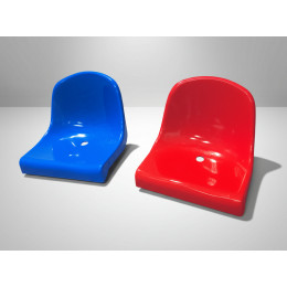 Кресло пластиковое 2 крепления (стадионное, цвет на выбор)