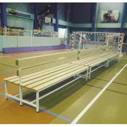 Скамейка для раздевалки 2м, двухсторонняя