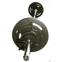 Штанга тренировочная 51 мм 100 кг С металлическими дисками