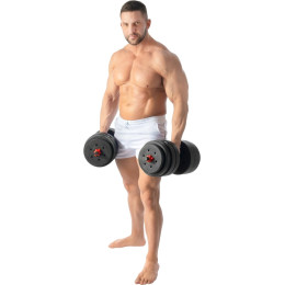 DBP-20 Гантельный набор разборный 2х10кг (пластик/цемент) 20кг